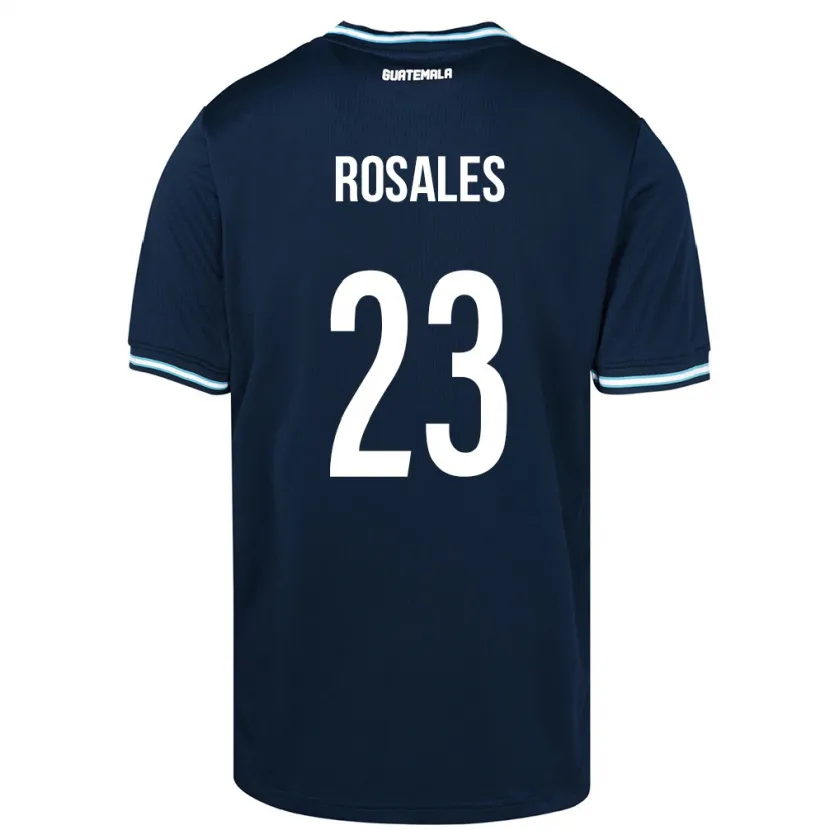 Danxen Damen Guatemala Yareni Rosales #23 Blau Auswärtstrikot Trikot 24-26 T-Shirt