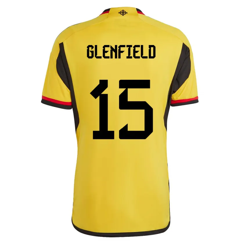 Danxen Damen Nordirland Sam Glenfield #15 Weiß Auswärtstrikot Trikot 24-26 T-Shirt