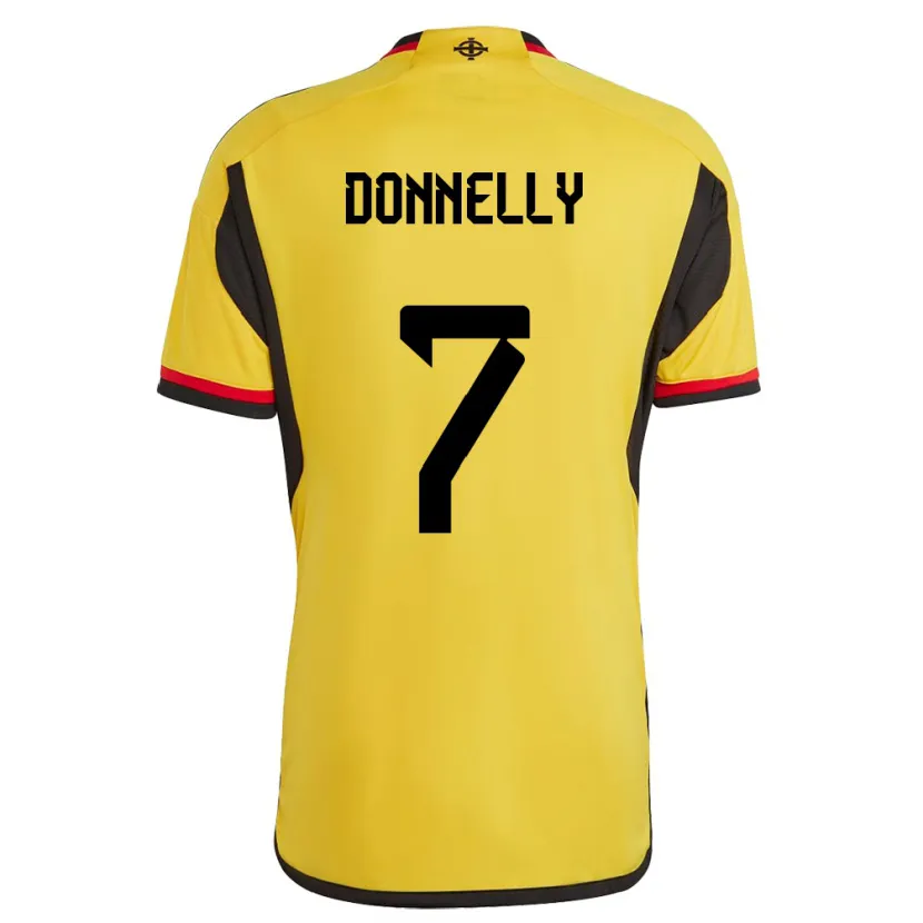 Danxen Damen Nordirland Caolan Donnelly #7 Weiß Auswärtstrikot Trikot 24-26 T-Shirt
