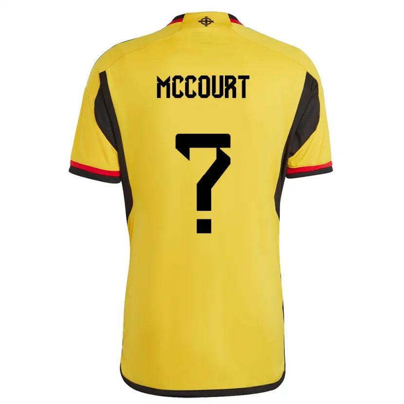 Danxen Damen Nordirland Glenn Mccourt #0 Weiß Auswärtstrikot Trikot 24-26 T-Shirt