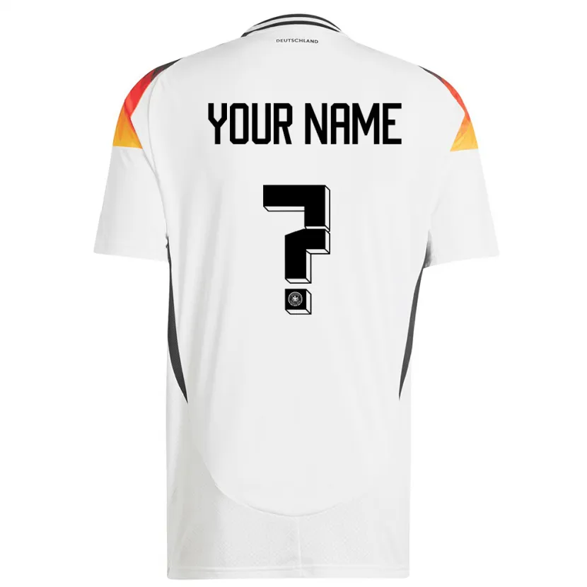 Danxen Kinder Deutschland Ihren Namen #0 Weiß Heimtrikot Trikot 24-26 T-Shirt