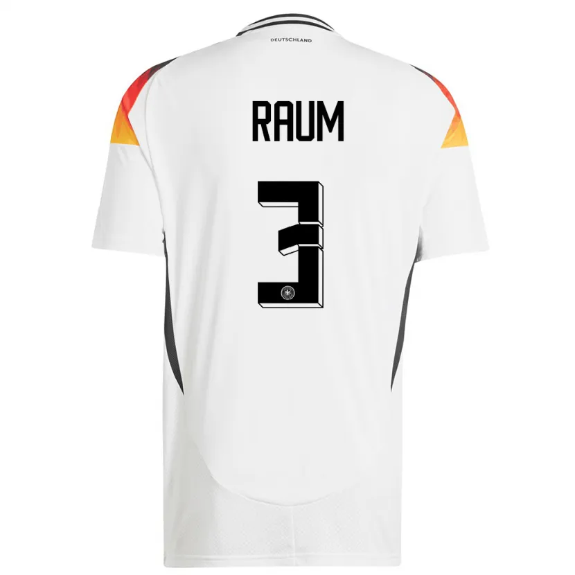 Danxen Kinder Deutschland David Raum #3 Weiß Heimtrikot Trikot 24-26 T-Shirt