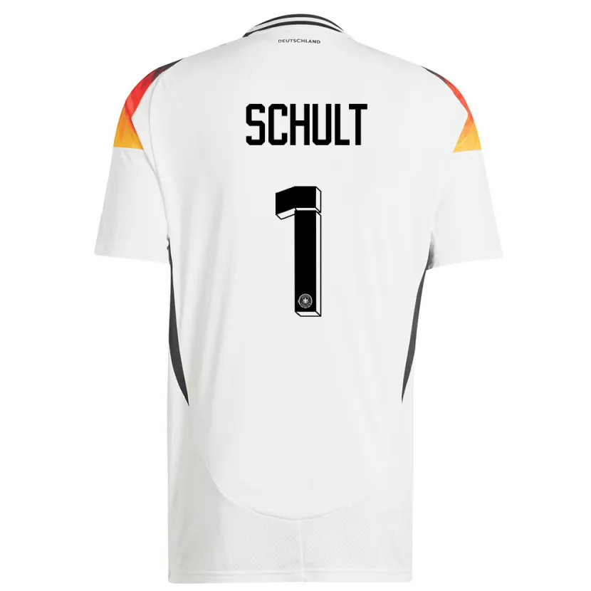 Danxen Kinder Deutschland Almuth Schult #1 Weiß Heimtrikot Trikot 24-26 T-Shirt