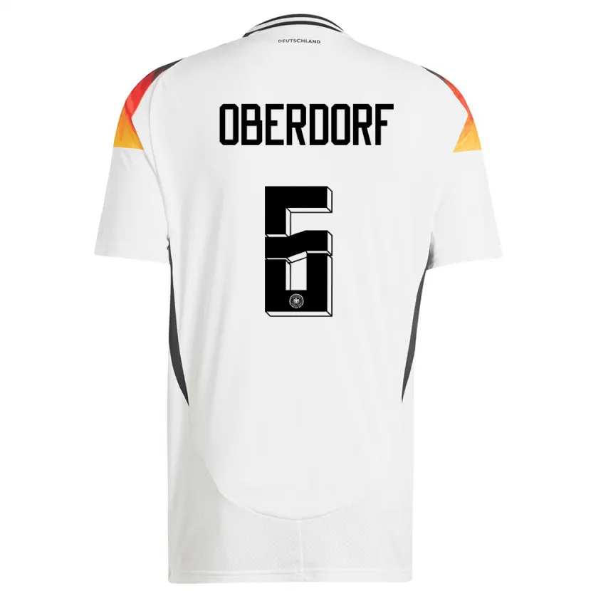 Danxen Kinder Deutschland Lena Oberdorf #6 Weiß Heimtrikot Trikot 24-26 T-Shirt