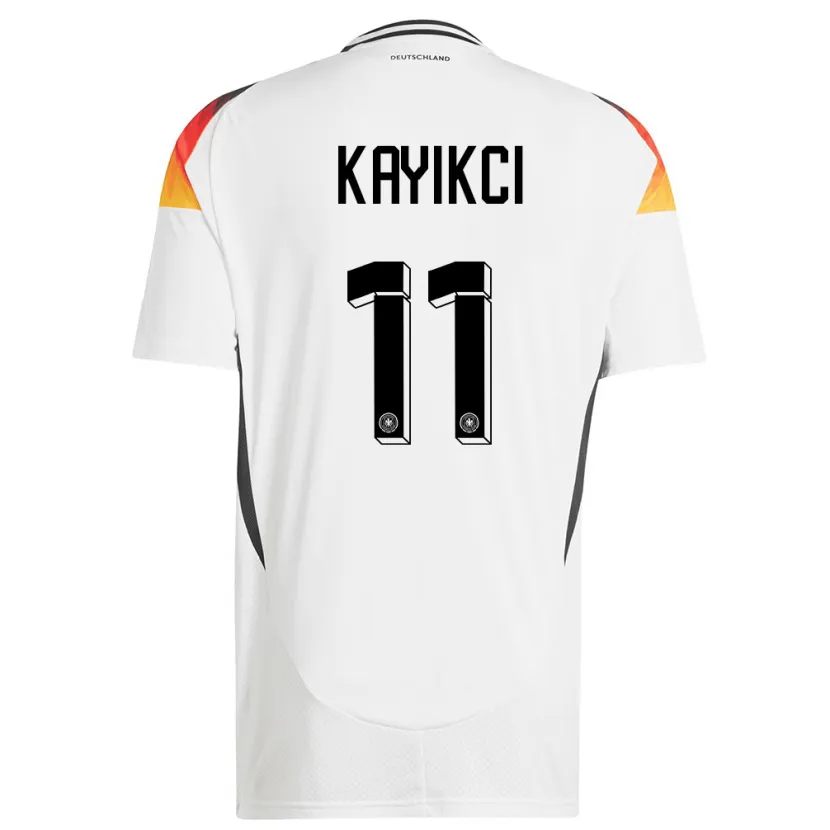 Danxen Kinder Deutschland Hasret Kayikci #11 Weiß Heimtrikot Trikot 24-26 T-Shirt