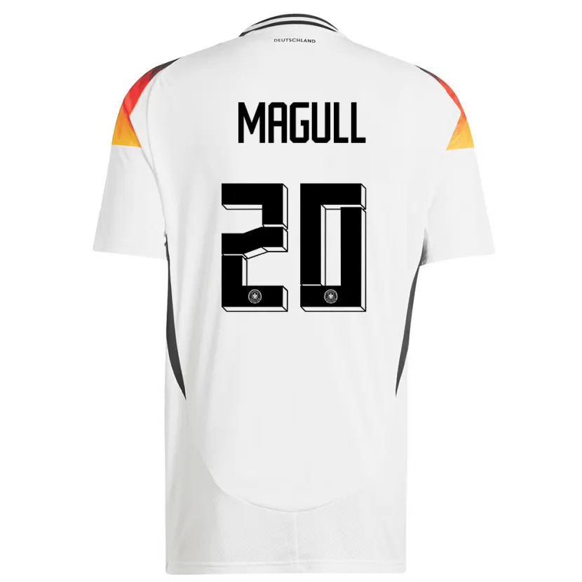 Danxen Kinder Deutschland Lina Magull #20 Weiß Heimtrikot Trikot 24-26 T-Shirt