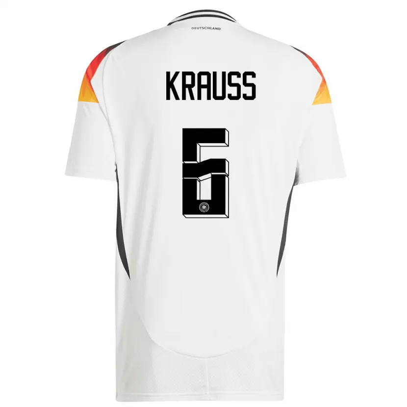 Danxen Kinder Deutschland Tom Kraub #6 Weiß Heimtrikot Trikot 24-26 T-Shirt