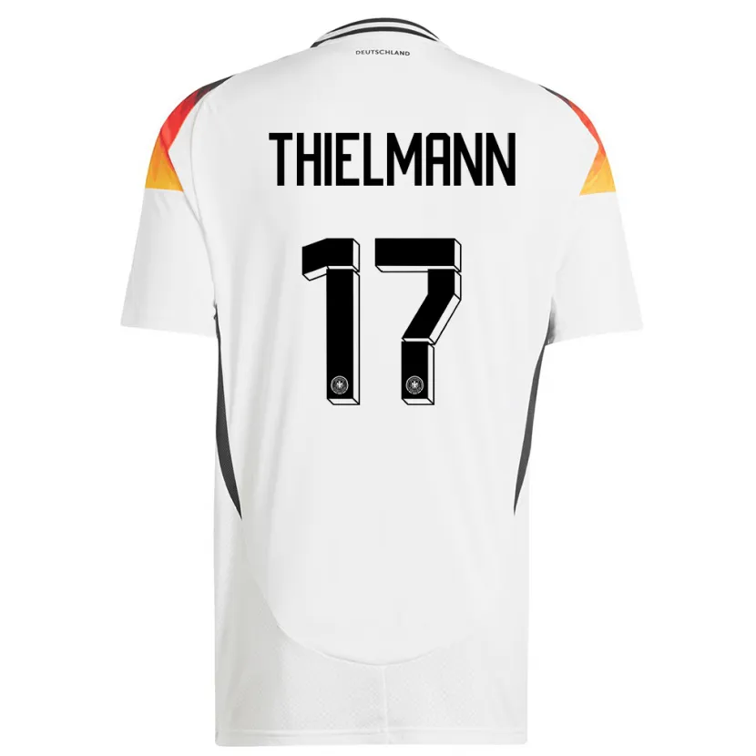 Danxen Kinder Deutschland Jan Thielmann #17 Weiß Heimtrikot Trikot 24-26 T-Shirt