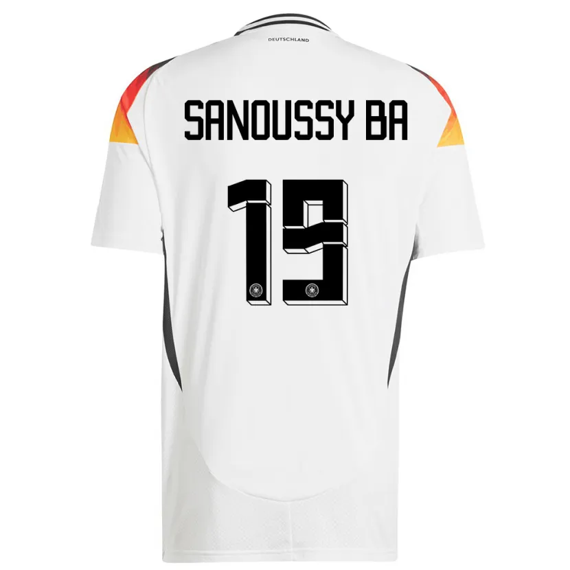 Danxen Kinder Deutschland Sanoussy Ba #19 Weiß Heimtrikot Trikot 24-26 T-Shirt