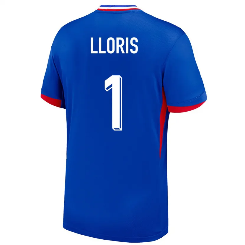 Danxen Kinder Frankreich Hugo Lloris #1 Blau Heimtrikot Trikot 24-26 T-Shirt