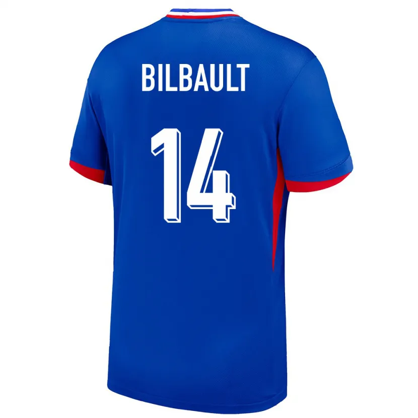 Danxen Kinder Frankreich Charlotte Bilbault #14 Blau Heimtrikot Trikot 24-26 T-Shirt