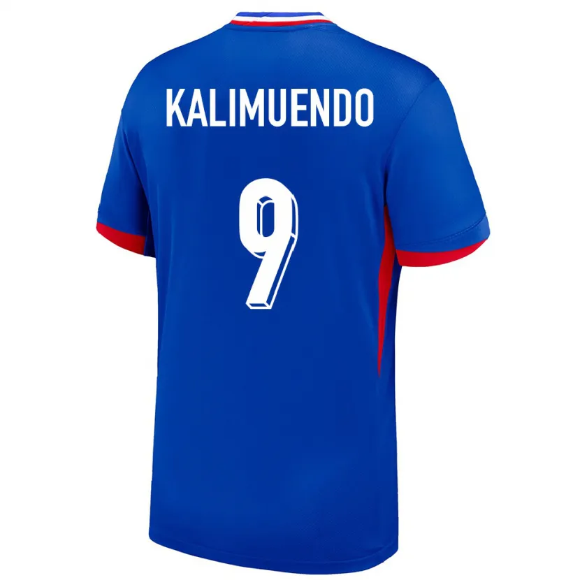 Danxen Kinder Frankreich Arnaud Kalimuendo #9 Blau Heimtrikot Trikot 24-26 T-Shirt