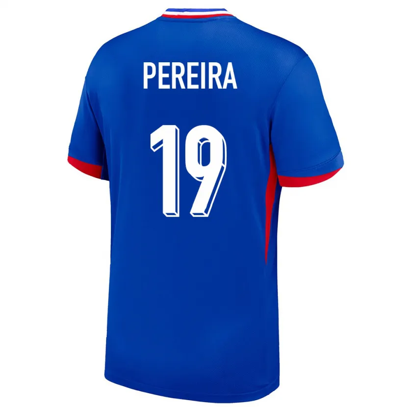 Danxen Kinder Frankreich Brayann Pereira #19 Blau Heimtrikot Trikot 24-26 T-Shirt
