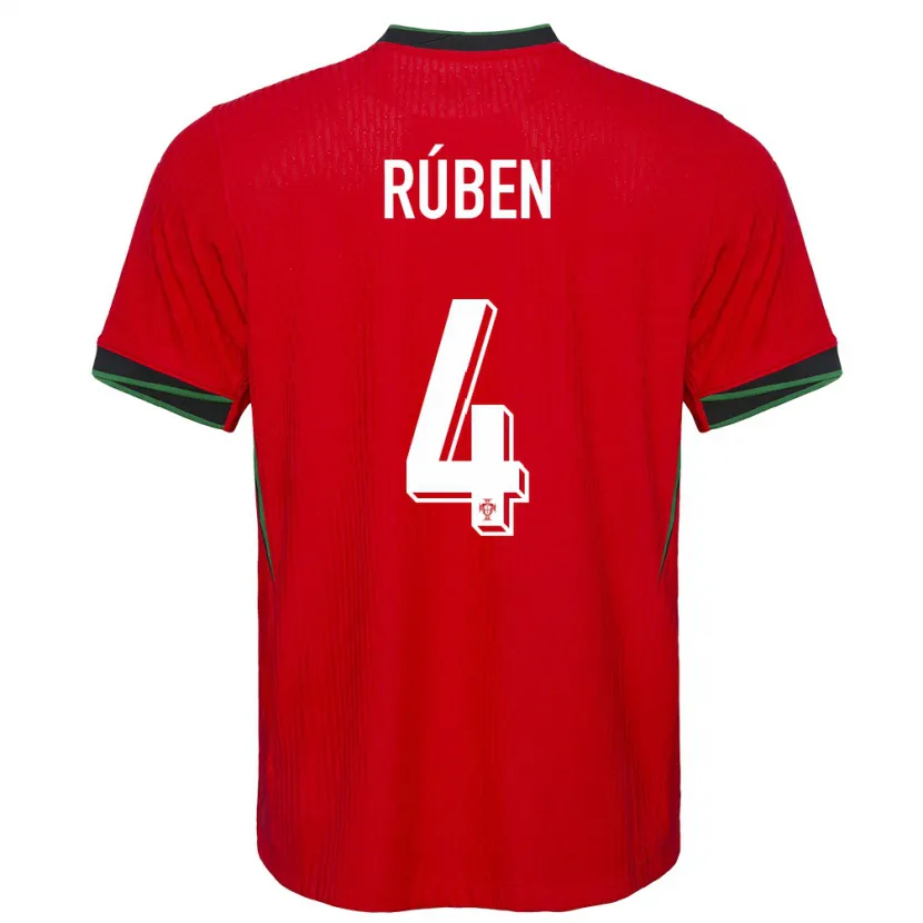 Danxen Kinder Portugal Ruben Dias #4 Rot Heimtrikot Trikot 24-26 T-Shirt