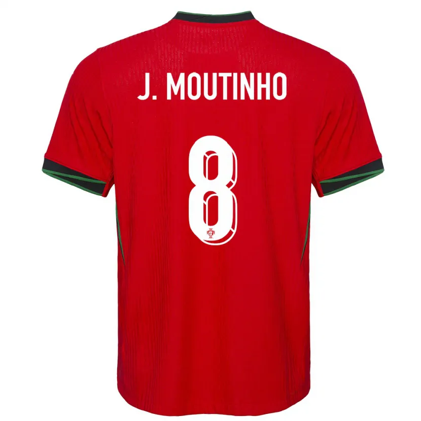 Danxen Kinder Portugal Joao Moutinho #8 Rot Heimtrikot Trikot 24-26 T-Shirt