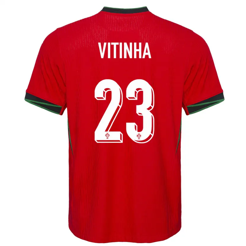 Danxen Kinder Portugal Vitinha #23 Rot Heimtrikot Trikot 24-26 T-Shirt