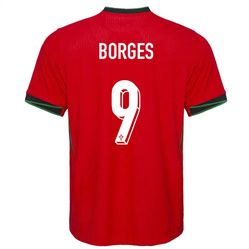 Danxen Kinder Portugal Ana Borges #9 Rot Heimtrikot Trikot 24-26 T-Shirt