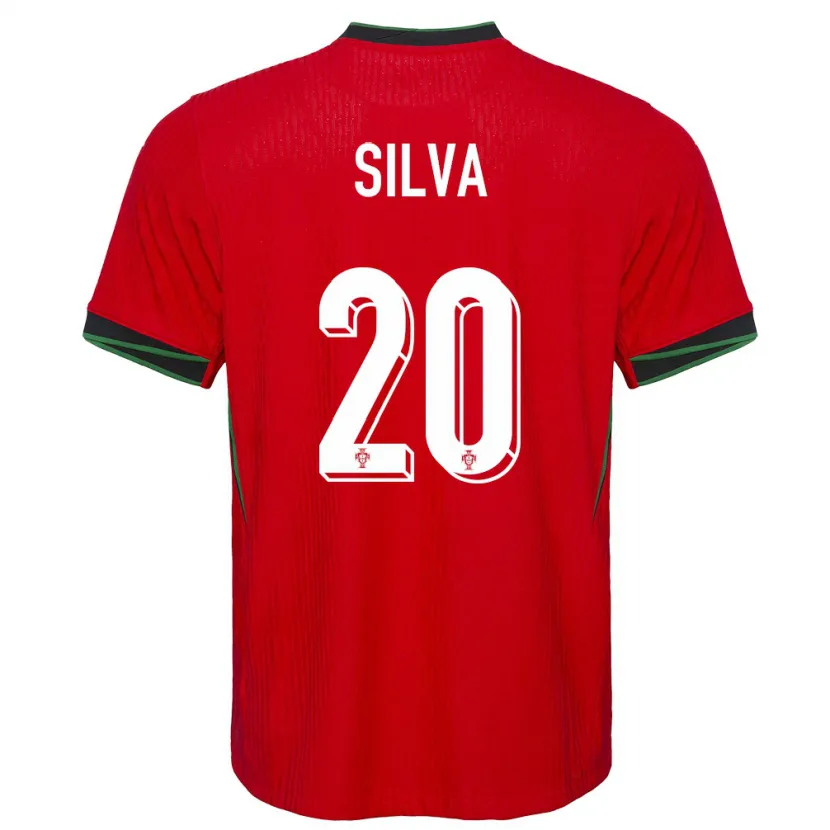 Danxen Kinder Portugal Fabio Silva #20 Rot Heimtrikot Trikot 24-26 T-Shirt