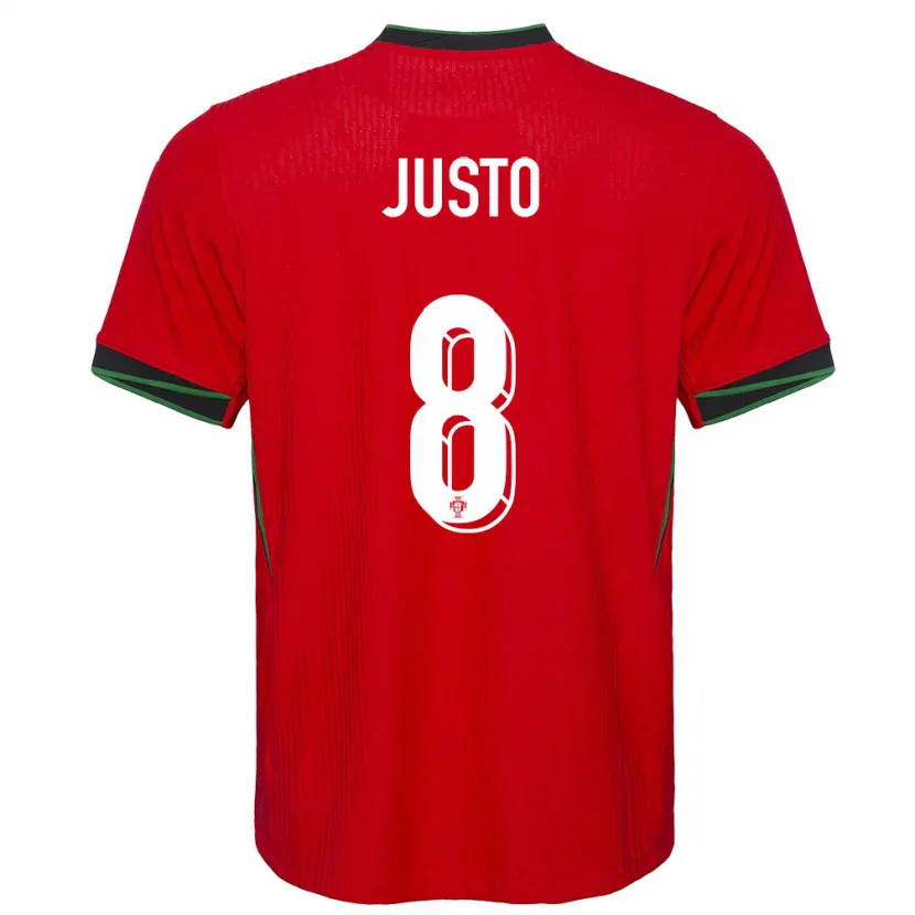 Danxen Kinder Portugal Samuel Justo #8 Rot Heimtrikot Trikot 24-26 T-Shirt