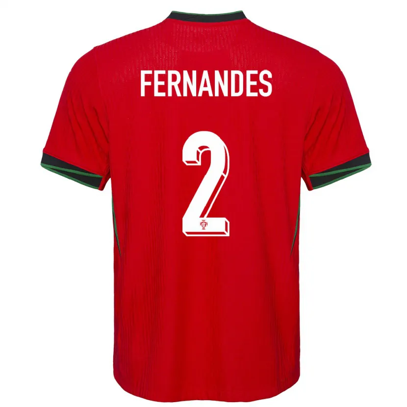 Danxen Kinder Portugal Martim Fernandes #2 Rot Heimtrikot Trikot 24-26 T-Shirt