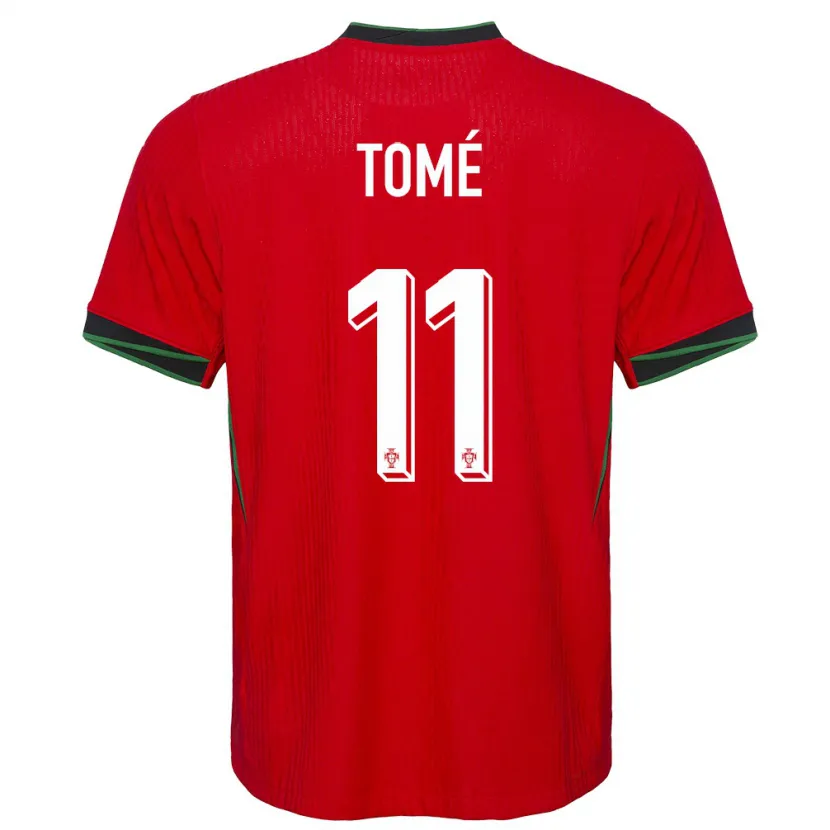 Danxen Kinder Portugal Olivio Tome #11 Rot Heimtrikot Trikot 24-26 T-Shirt