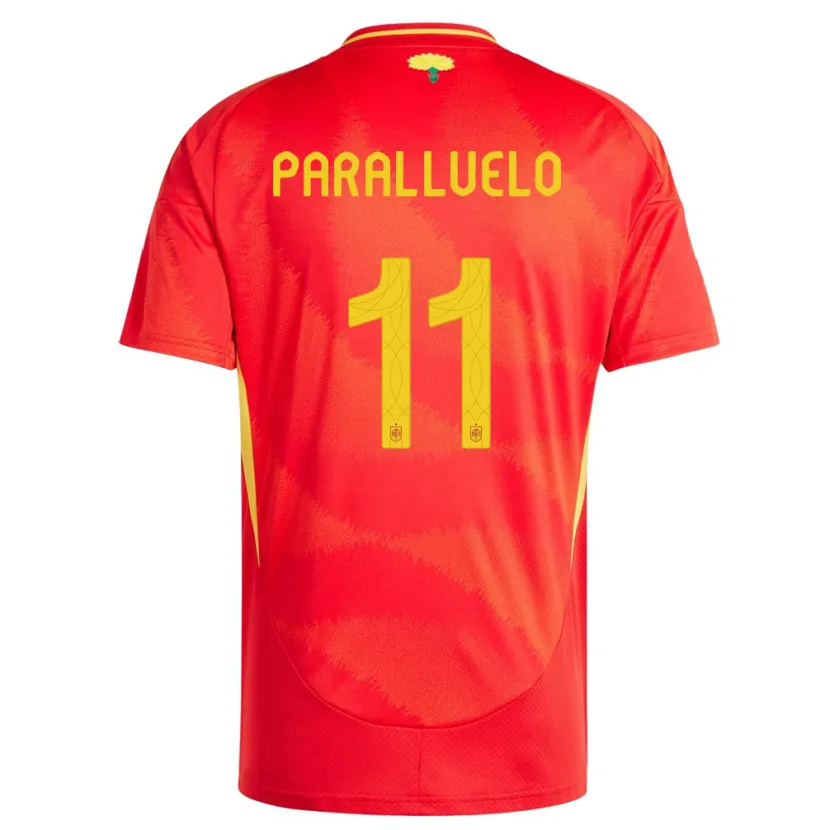 Danxen Kinder Spanien Salma Paralluelo #11 Rot Heimtrikot Trikot 24-26 T-Shirt