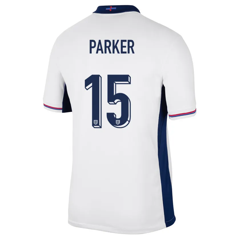 Danxen Kinder England Lucy Parker #15 Weiß Heimtrikot Trikot 24-26 T-Shirt