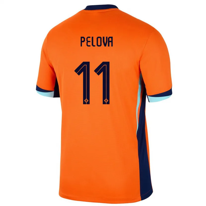 Danxen Kinder Niederlande Victoria Pelova #11 Orange Heimtrikot Trikot 24-26 T-Shirt