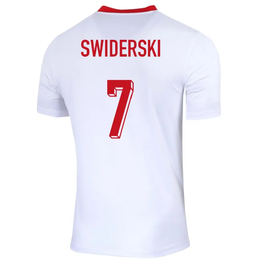 Danxen Kinder Polen Karol Swiderski #7 Weiß Heimtrikot Trikot 24-26 T-Shirt