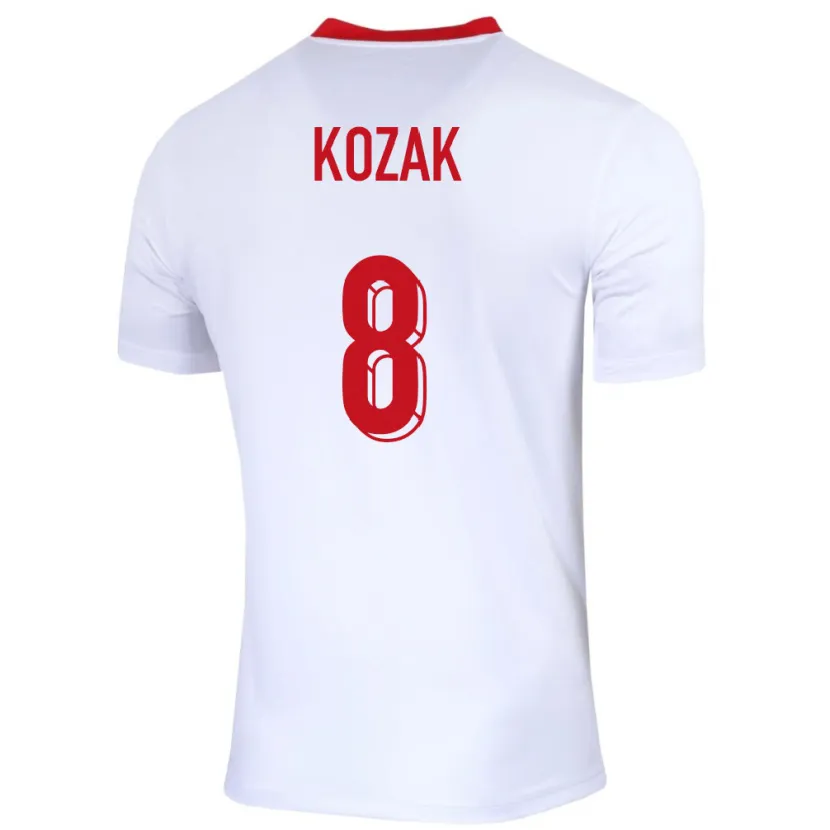 Danxen Kinder Polen Kinga Kozak #8 Weiß Heimtrikot Trikot 24-26 T-Shirt