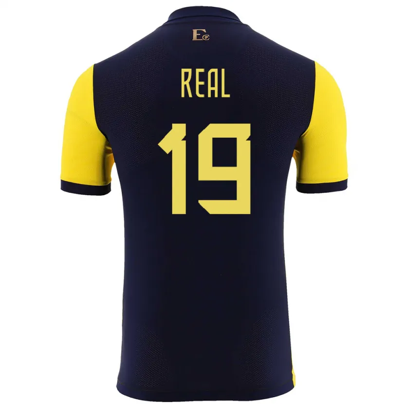Danxen Kinder Ecuador Kerlly Real #19 Gelb Heimtrikot Trikot 24-26 T-Shirt