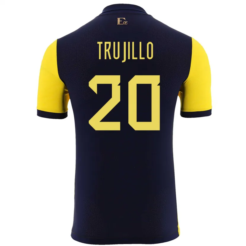 Danxen Kinder Ecuador Isabel Trujillo #20 Gelb Heimtrikot Trikot 24-26 T-Shirt