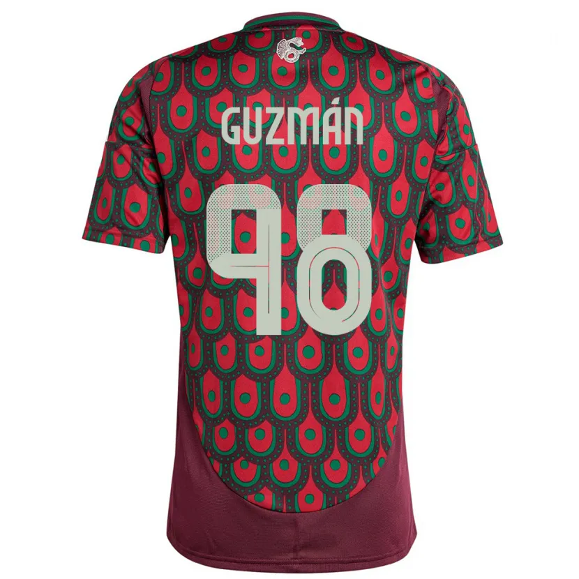 Danxen Kinder Mexiko Kinberly Guzman #98 Kastanienbraun Heimtrikot Trikot 24-26 T-Shirt