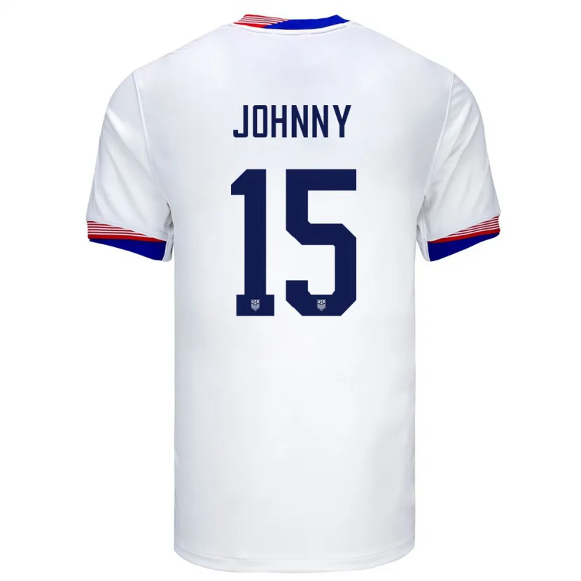 Danxen Kinder Vereinigte Staaten Johnny #15 Weiß Heimtrikot Trikot 24-26 T-Shirt