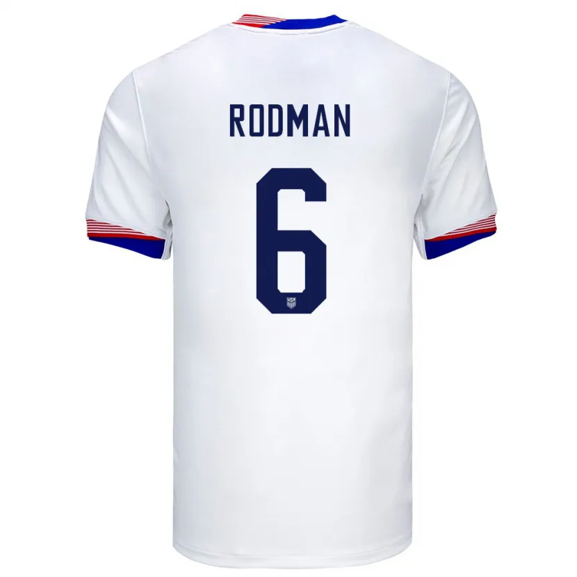 Danxen Kinder Vereinigte Staaten Trinity Rodman #6 Weiß Heimtrikot Trikot 24-26 T-Shirt