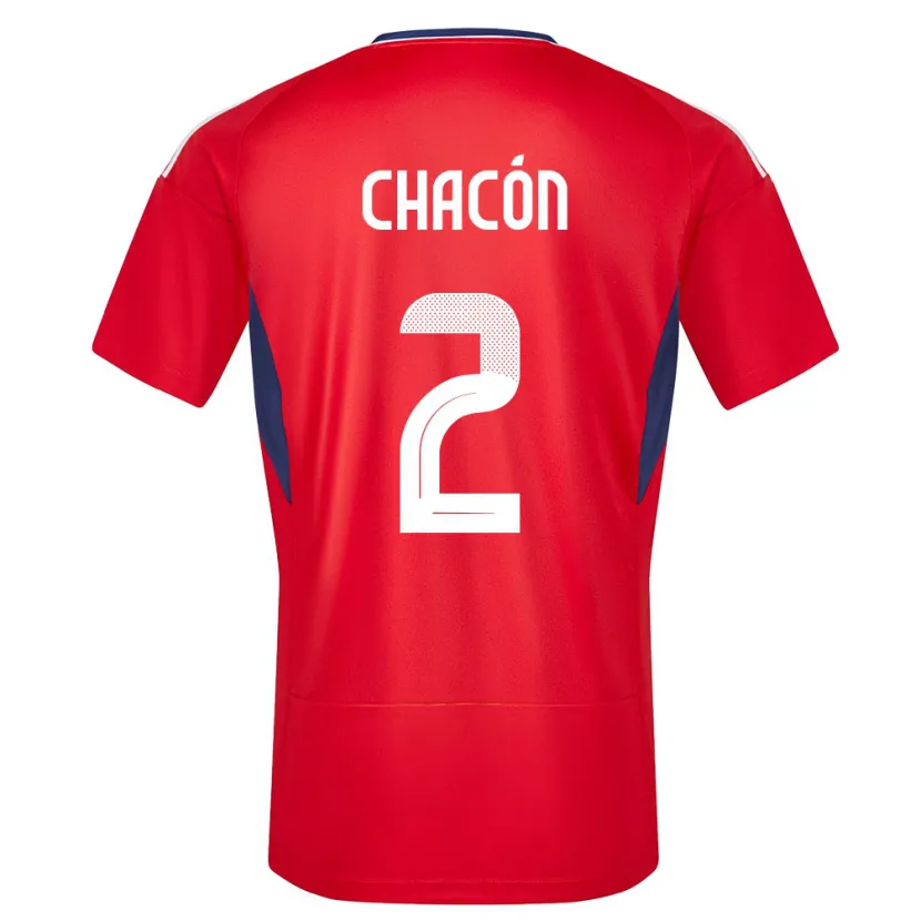 Danxen Kinder Costa Rica Daniel Chacon #2 Rot Heimtrikot Trikot 24-26 T-Shirt