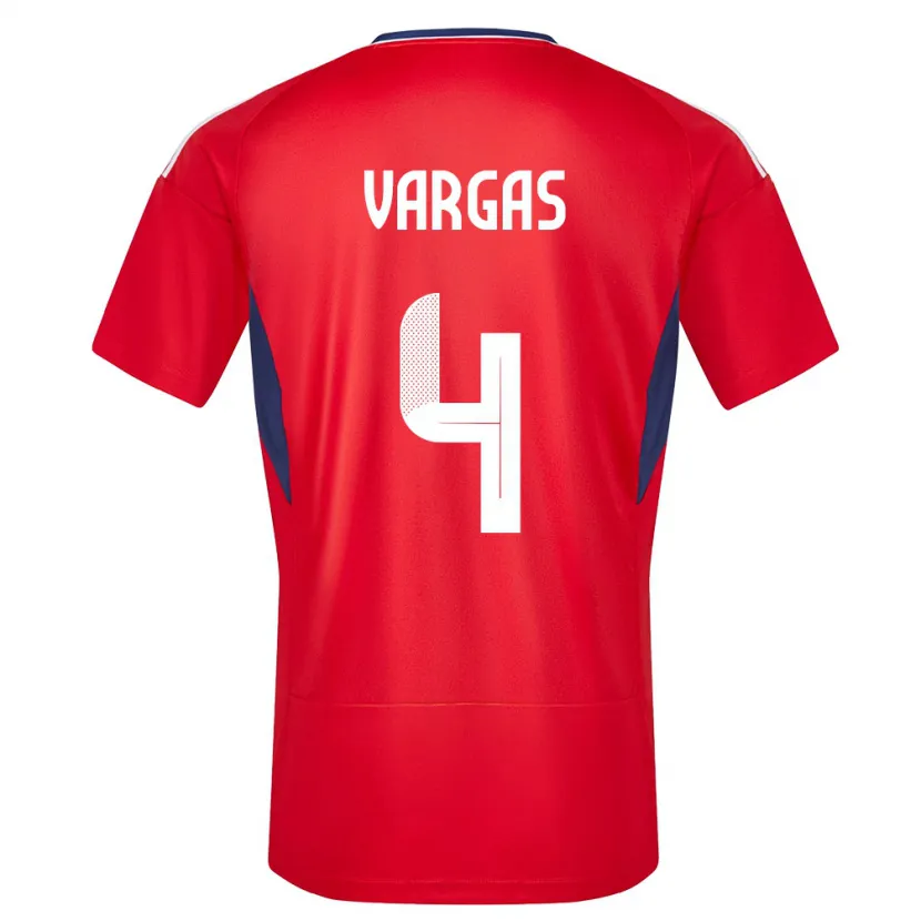 Danxen Kinder Costa Rica Juan Pablo Vargas #4 Rot Heimtrikot Trikot 24-26 T-Shirt