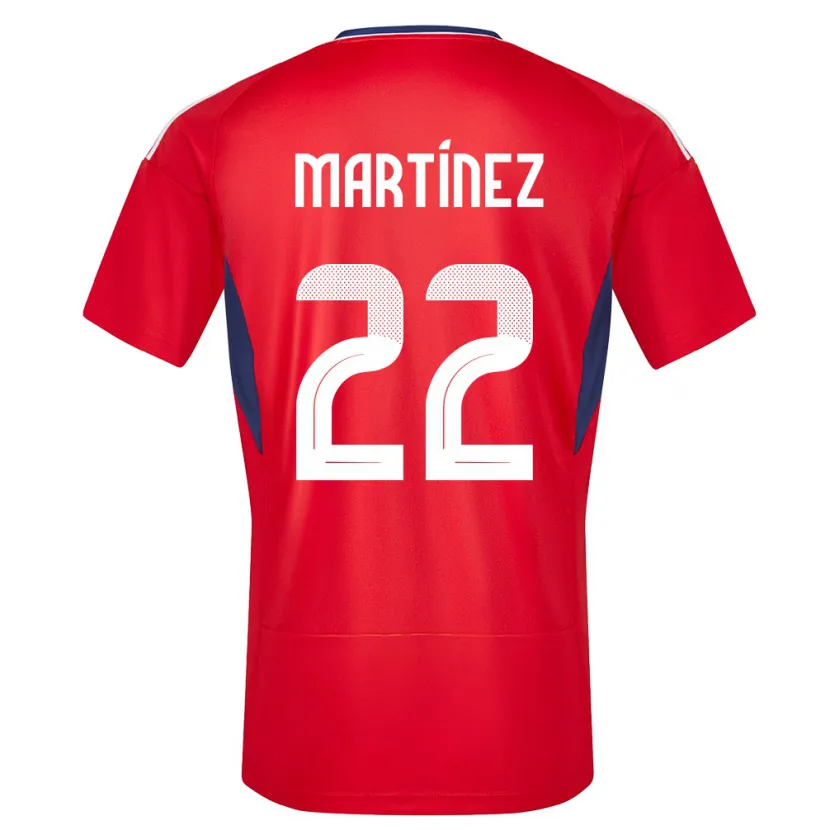 Danxen Kinder Costa Rica Carlos Martinez #22 Rot Heimtrikot Trikot 24-26 T-Shirt