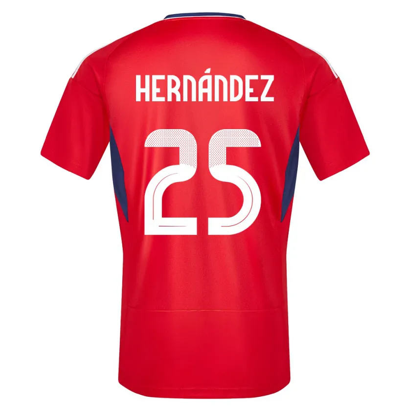 Danxen Kinder Costa Rica Anthony Hernandez #25 Rot Heimtrikot Trikot 24-26 T-Shirt