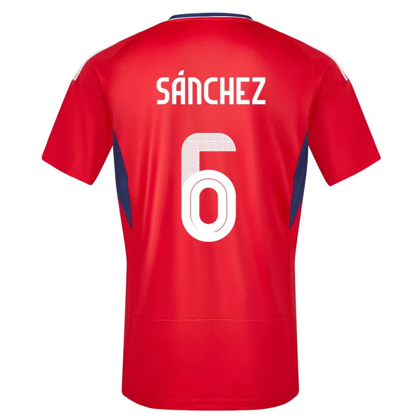 Danxen Kinder Costa Rica Carol Sanchez #6 Rot Heimtrikot Trikot 24-26 T-Shirt