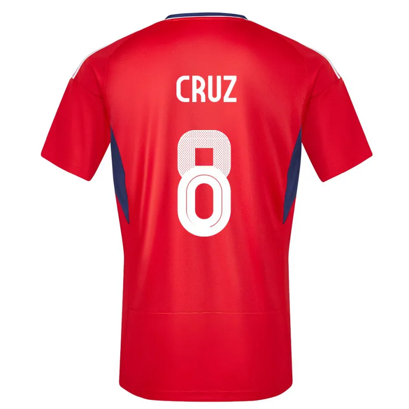 Danxen Kinder Costa Rica Daniela Cruz #8 Rot Heimtrikot Trikot 24-26 T-Shirt
