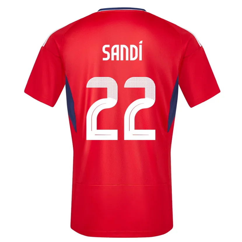 Danxen Kinder Costa Rica Cristel Sandi #22 Rot Heimtrikot Trikot 24-26 T-Shirt