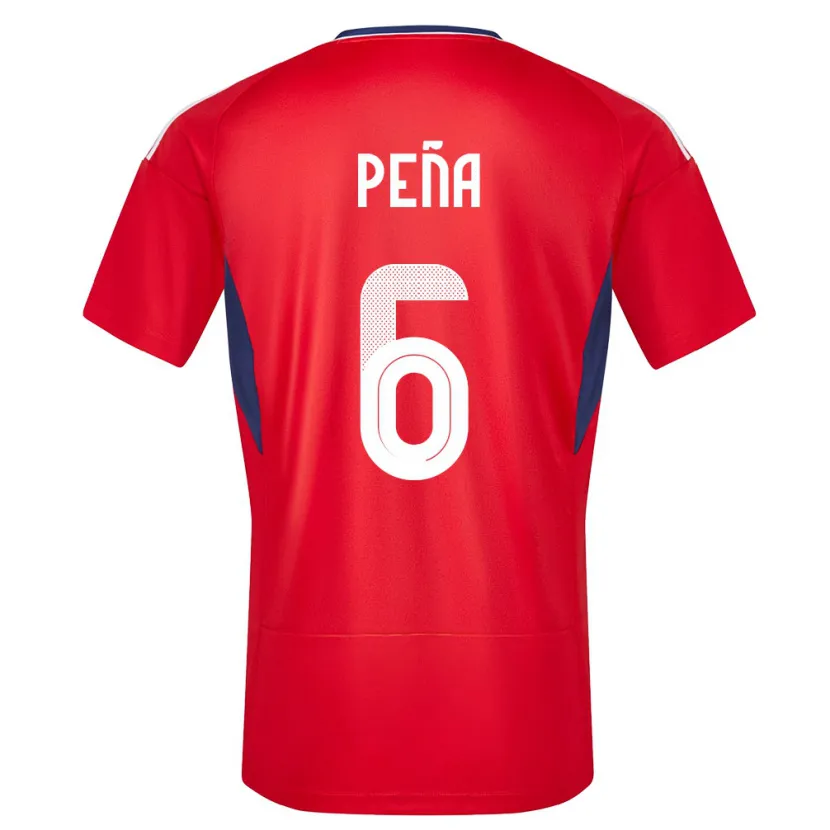 Danxen Kinder Costa Rica Ricardo Pena #6 Rot Heimtrikot Trikot 24-26 T-Shirt