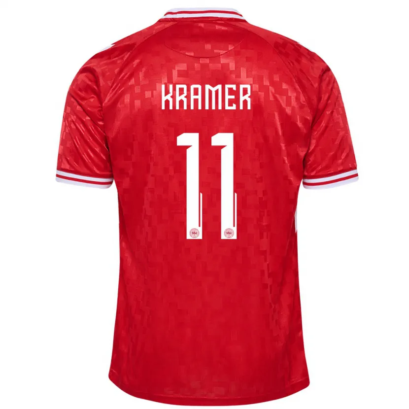 Danxen Kinder Dänemark Cornelia Kramer #11 Rot Heimtrikot Trikot 24-26 T-Shirt