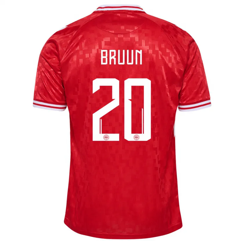 Danxen Kinder Dänemark Signe Bruun #20 Rot Heimtrikot Trikot 24-26 T-Shirt