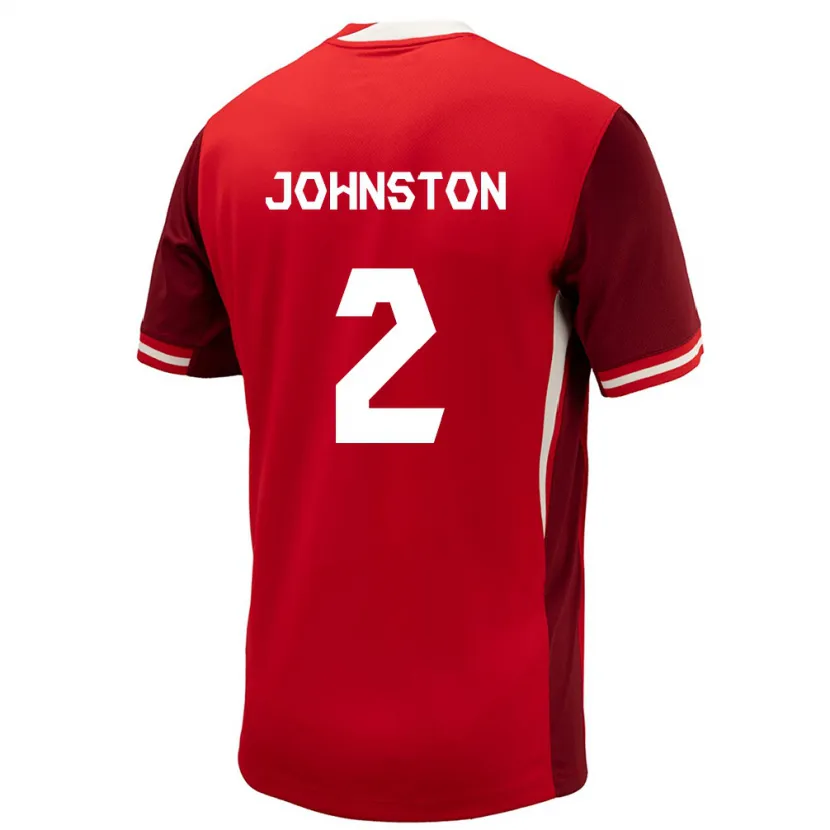 Danxen Kinder Kanada Alistair Johnston #2 Rot Heimtrikot Trikot 24-26 T-Shirt