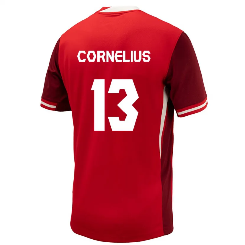 Danxen Kinder Kanada Derek Cornelius #13 Rot Heimtrikot Trikot 24-26 T-Shirt