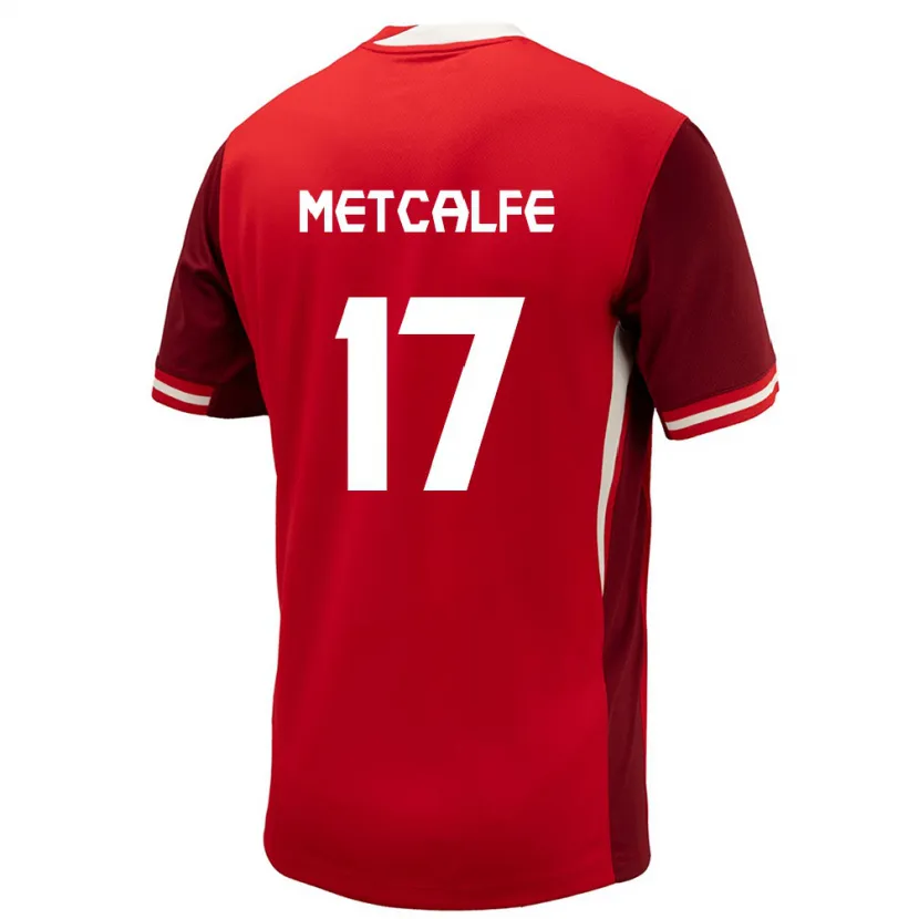 Danxen Kinder Kanada Patrick Metcalfe #17 Rot Heimtrikot Trikot 24-26 T-Shirt