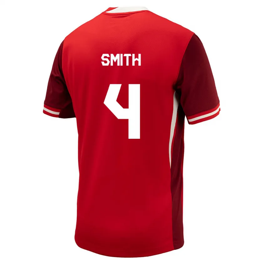 Danxen Kinder Kanada Justin Smith #4 Rot Heimtrikot Trikot 24-26 T-Shirt
