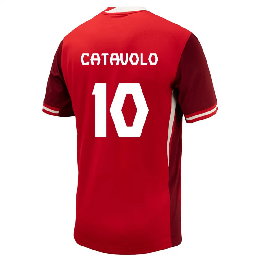 Danxen Kinder Kanada Matthew Catavolo #10 Rot Heimtrikot Trikot 24-26 T-Shirt